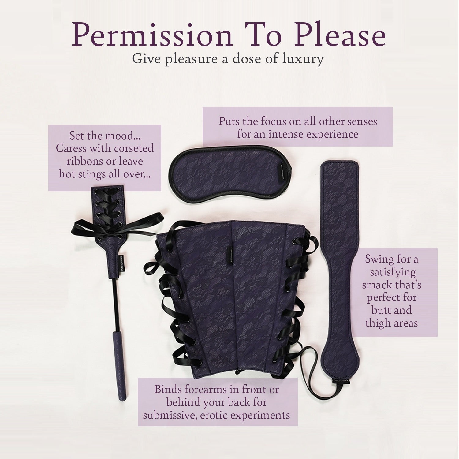 Permission to Please - Luxe bondage set